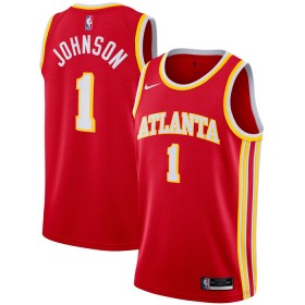Dres Atlanta Hawks Jalen Johnson 1 Nike 2022-23 Icon Edition Crvena Swingman